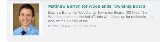 Matthew Burton for The Woodlands Township Board of Directors