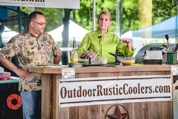 Cunningham Gas Products Outdoor Show and Outdoor Rustic Coolers