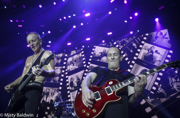 Phill Collen and Vivian Campbell - Def Leppard Photo: Misty Baldwin for The Woodlands Journal