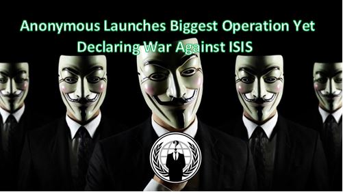 Anonymous Launches it's biggest operation yet declaring war against the extremist Islamic group ISIS also known as ISIL