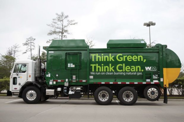 Waste Management Truck in The Woodlands